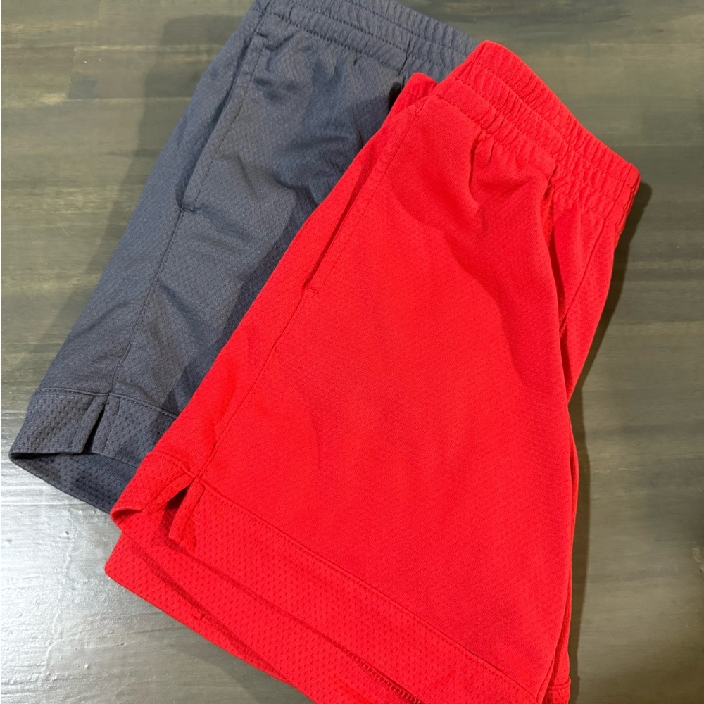 Athletic Works Kids Red and Gray Shorts
